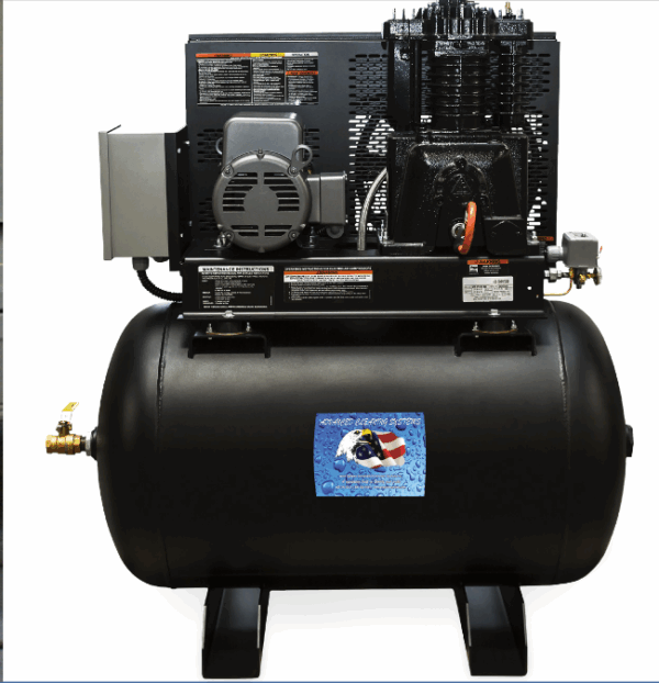 ACS 80 & 120 Gal. Two Stage Electric Simplex Air Compressor - Pressure ...
