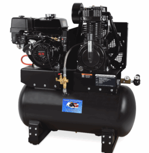 ACS 30 or 80-Gal. Base-Mount Two-Stage Air Gasoline Compressor